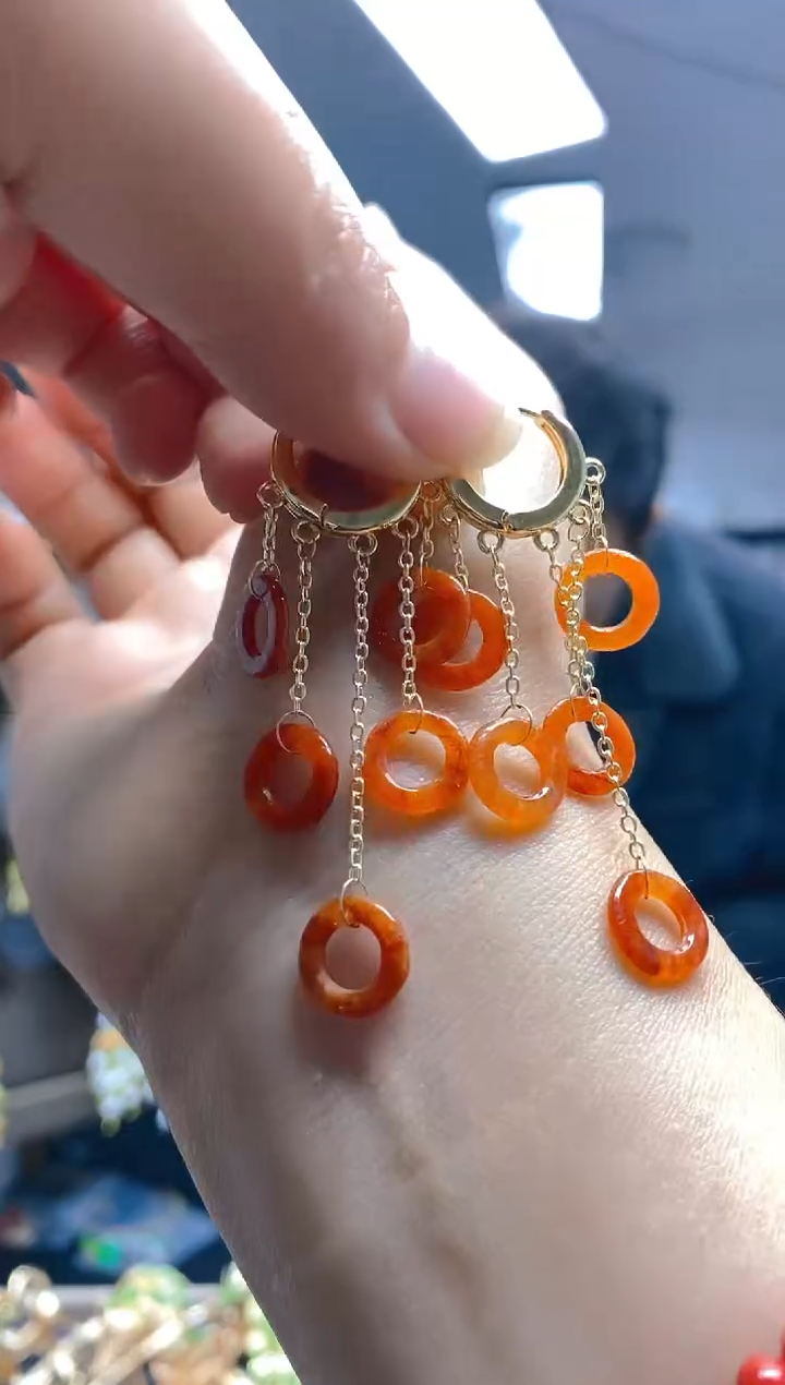 【闪购商品】翡翠耳饰合金0249翡翠耳包