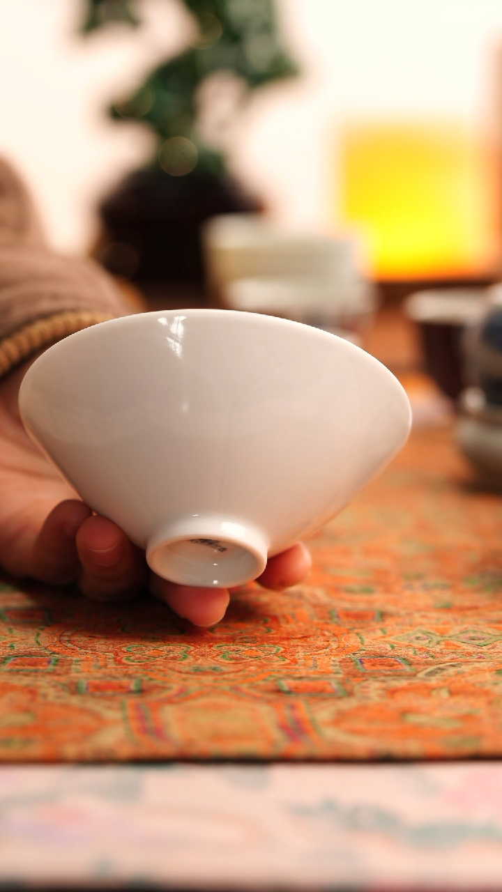 【闪购商品】环中宣德白斗笠杯