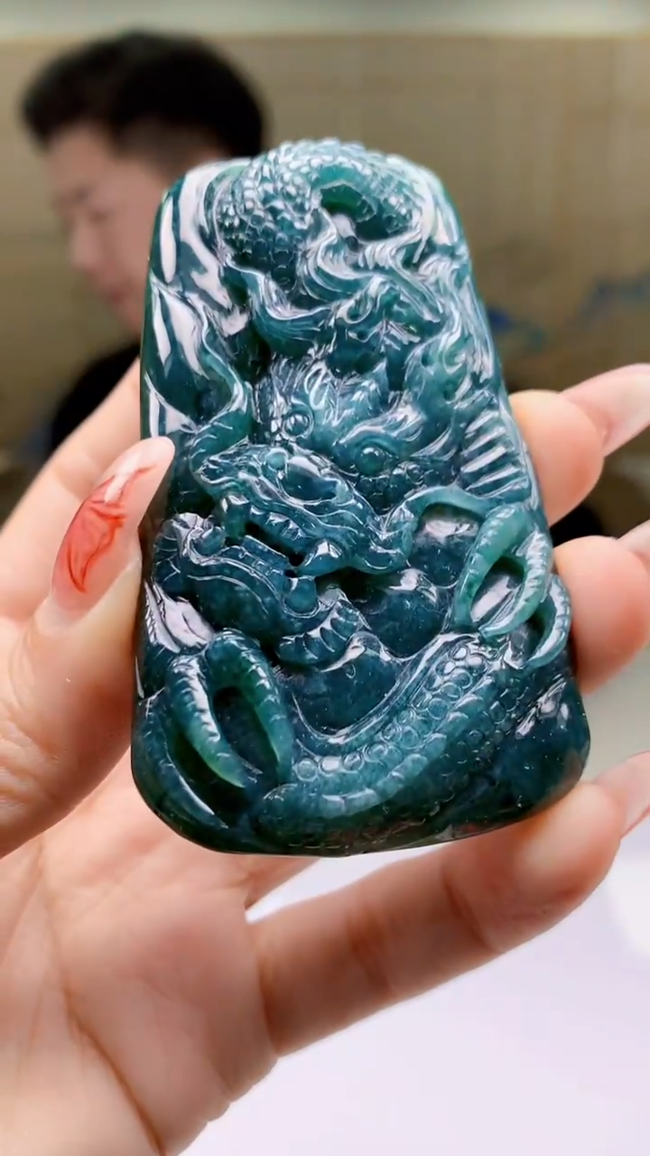 【闪购商品】定制翡翠未镶嵌4917ty-毛货挂件47