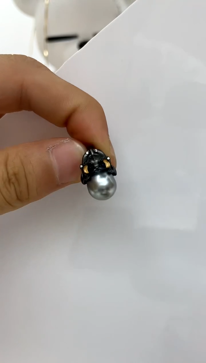 颈饰银S925镶嵌海水珍珠9-10