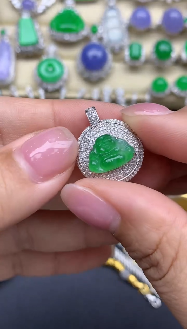 【闪购商品】翡翠颈饰18K金镶嵌642-中国好珍宝