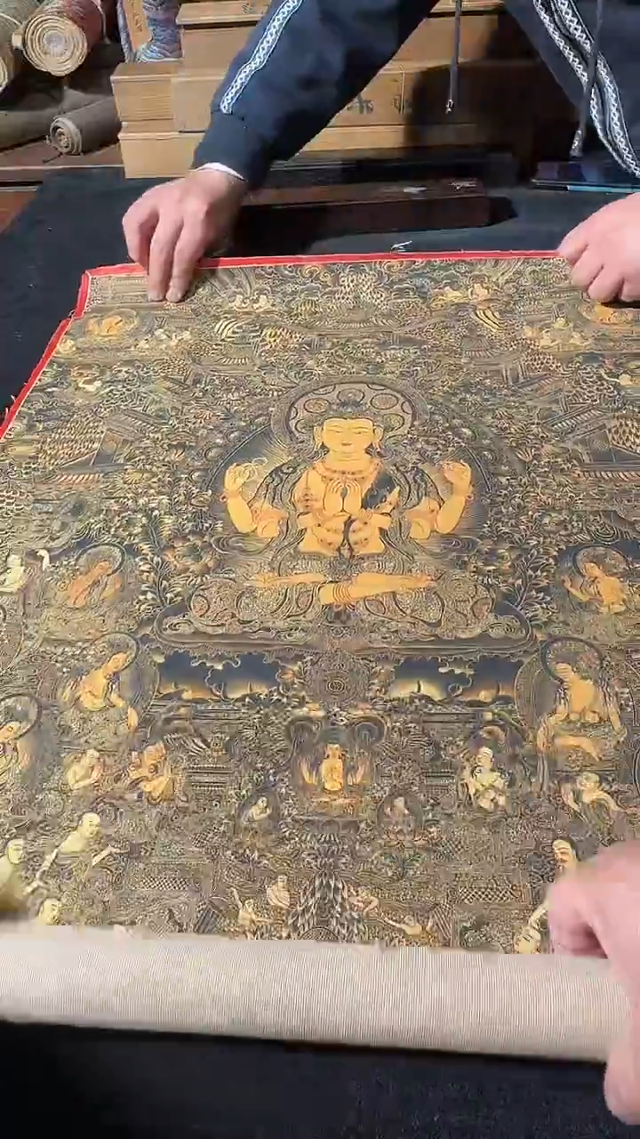 卷轴画藏式珍藏彩绘艺术馆140