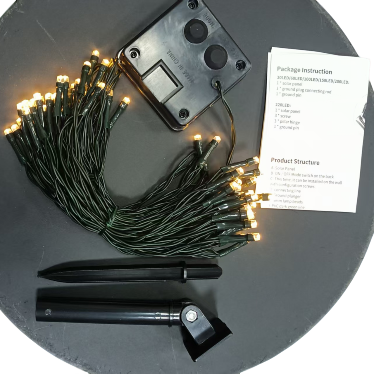 太阳能小灯氛围灯多种模式闪烁