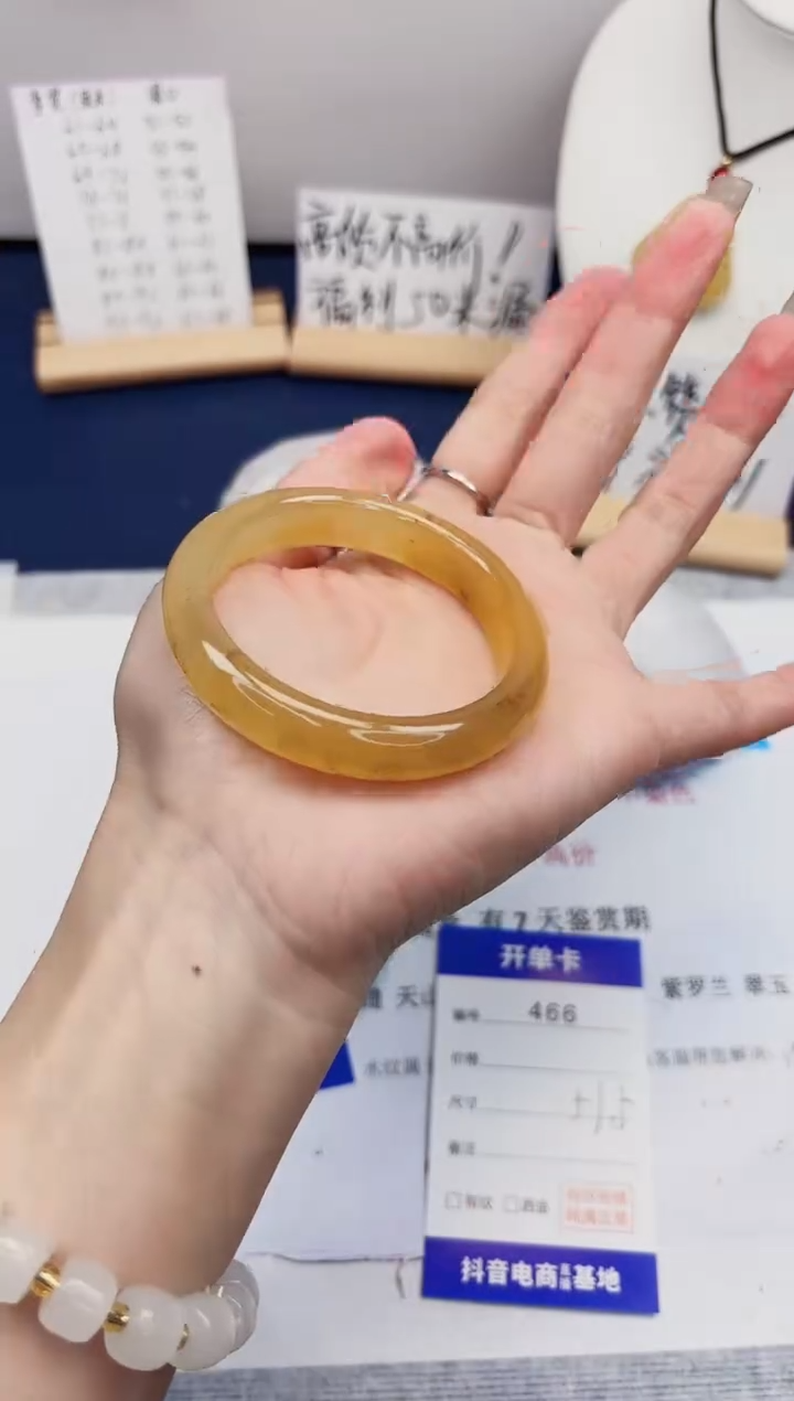 【闪购商品】石英质玉手镯未镶嵌466-财气镯-圈口51