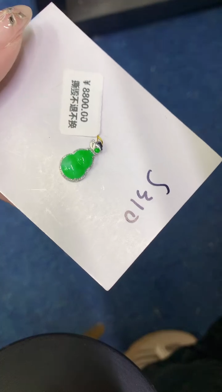 【闪购商品】翡翠颈饰18K金镶嵌0000000000