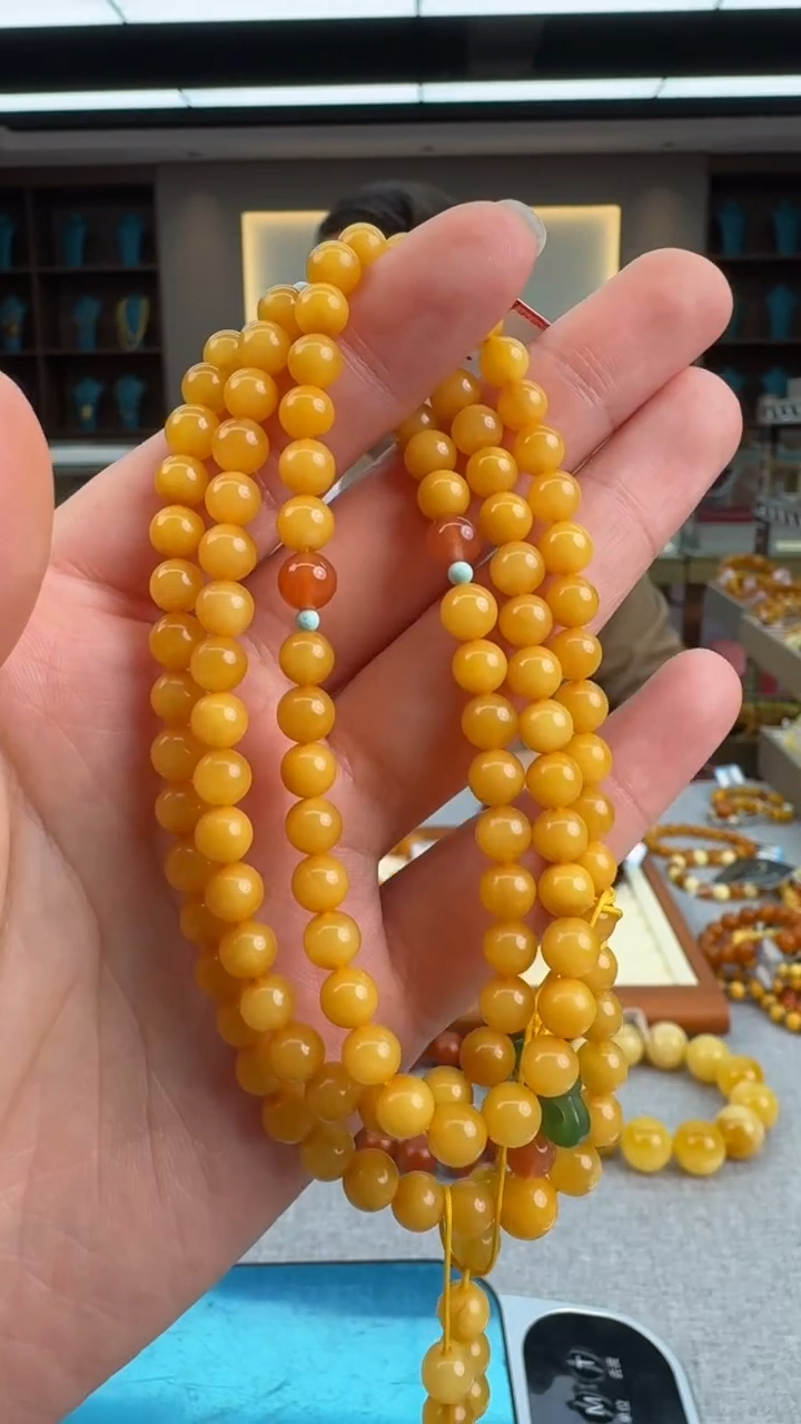 【闪购商品】琥珀颈饰未镶嵌239秒拍号