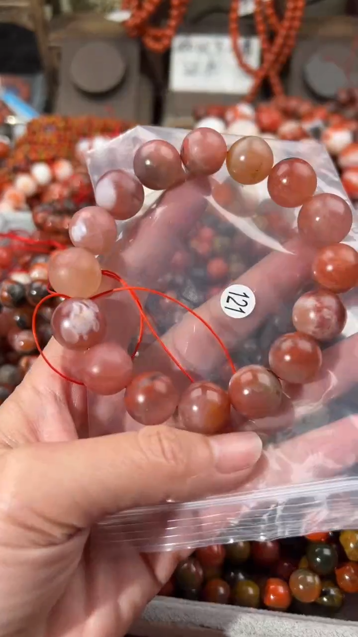 南红玛瑙手串未镶嵌15