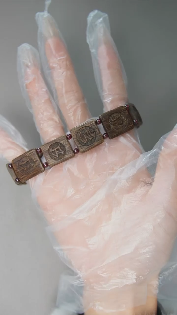 【闪购商品】沉香手串惠安老料双排六字手串12.3g