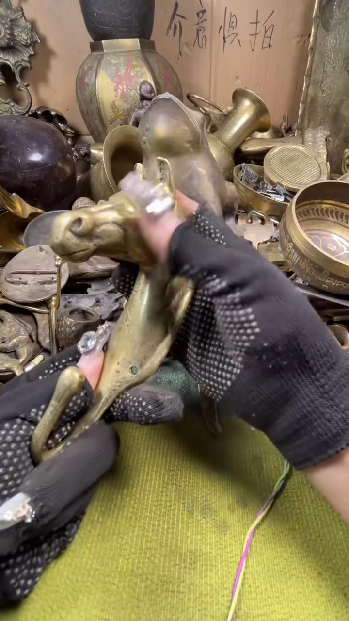 姚***摇亿锦铜回流铜器摆件63