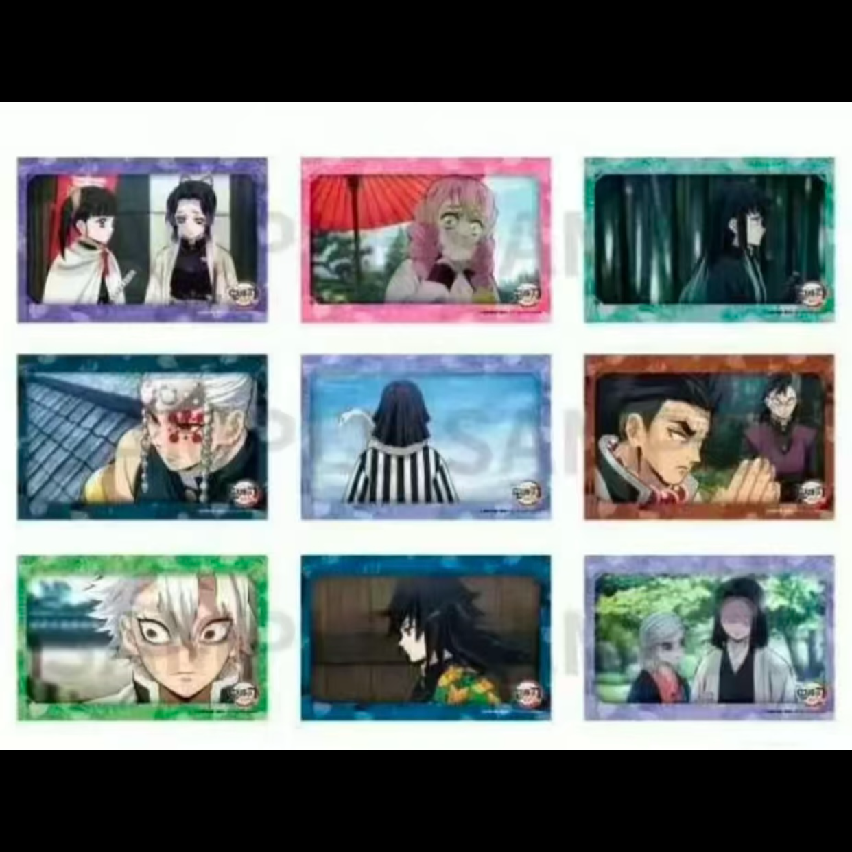 {正版} 沪版 鬼灭之刃 无限列车篇限定大方形徽章 动漫潮玩 拆盒