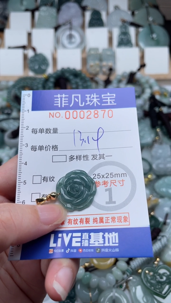 翡翠未镶嵌颈饰00..2870