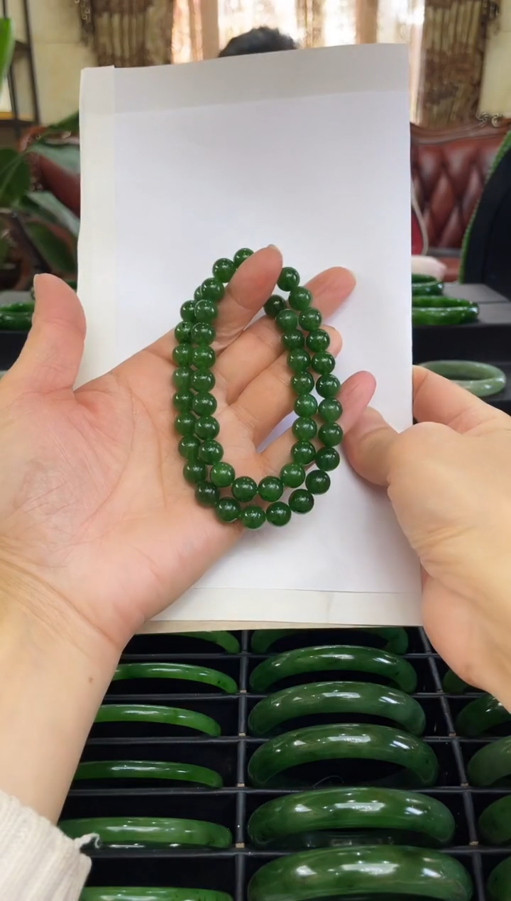 颈饰未镶嵌和田玉（碧玉）卡10微黑妈妈链（多样性发一）