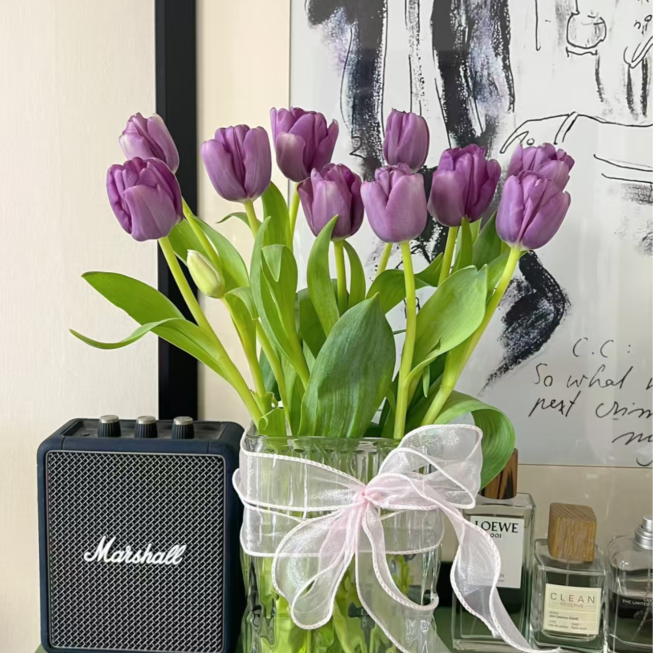 [二丫卖花]紫色郁金香  东北基地发货 （东北基地发货)