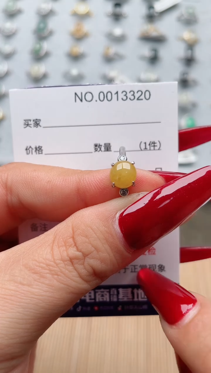 【闪购商品】翡翠戒指银S925镶嵌·