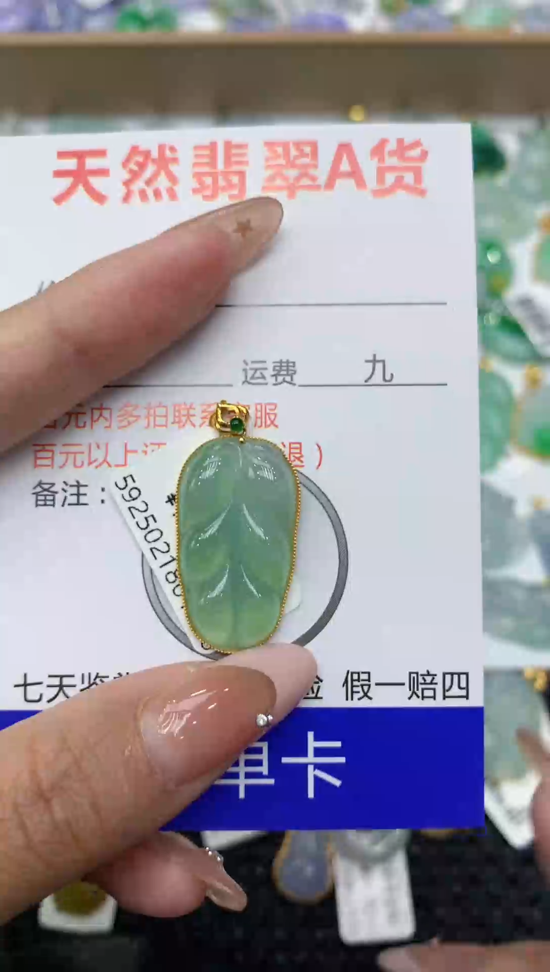 【闪购商品】翡翠颈饰18K金镶嵌111111111