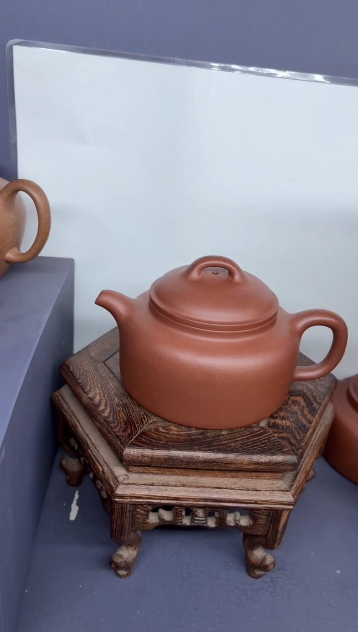 茶壶紫砂底槽清 过桥扁钟