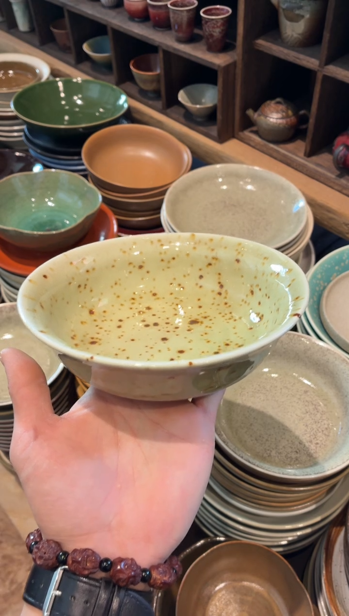 瓷片7寸枣花反口盘福利款