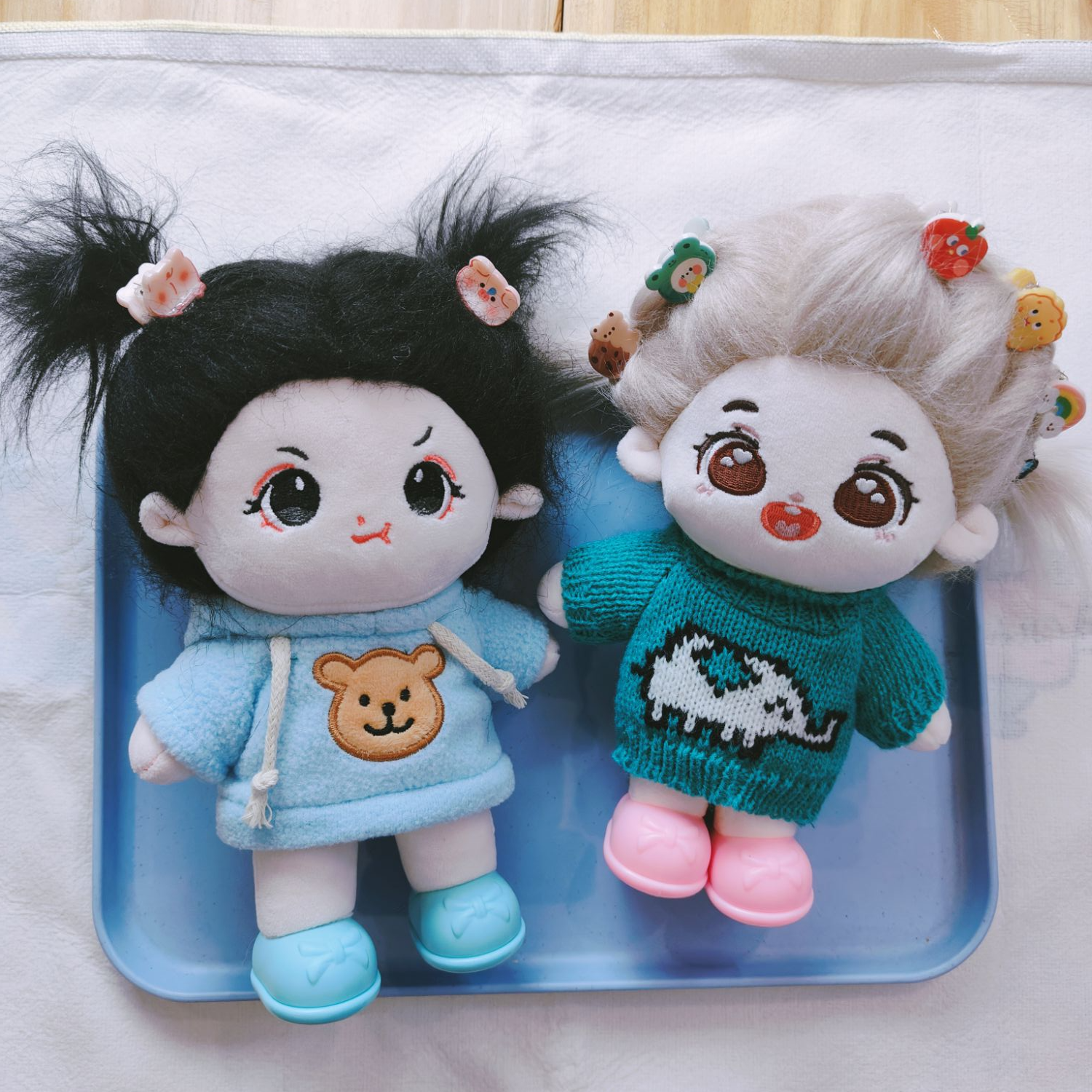 【贰野精选】难哄/栗粒含骨架棉花娃娃，裸娃+随机服饰+出生证