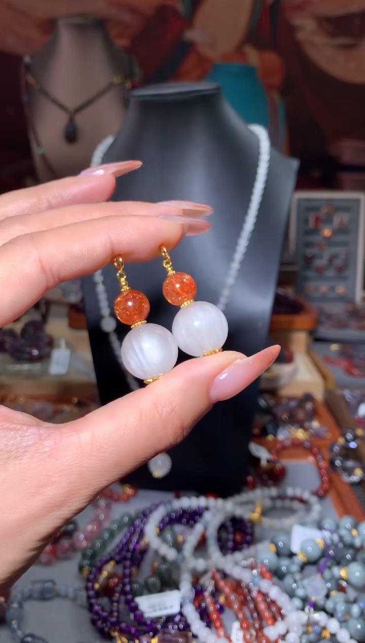 未镶嵌珠宝半成品水晶白兔毛金太阳DIY葫芦吊坠多样性发其1