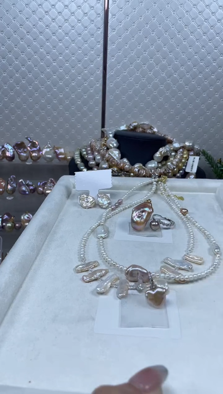 未镶嵌套装淡水珍珠【纯恬珍珠】