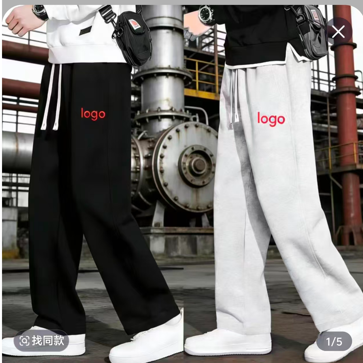 【F 刺绣款】宽松型卫裤学生冬季常规/加绒直筒大码运动裤ol秋冬季