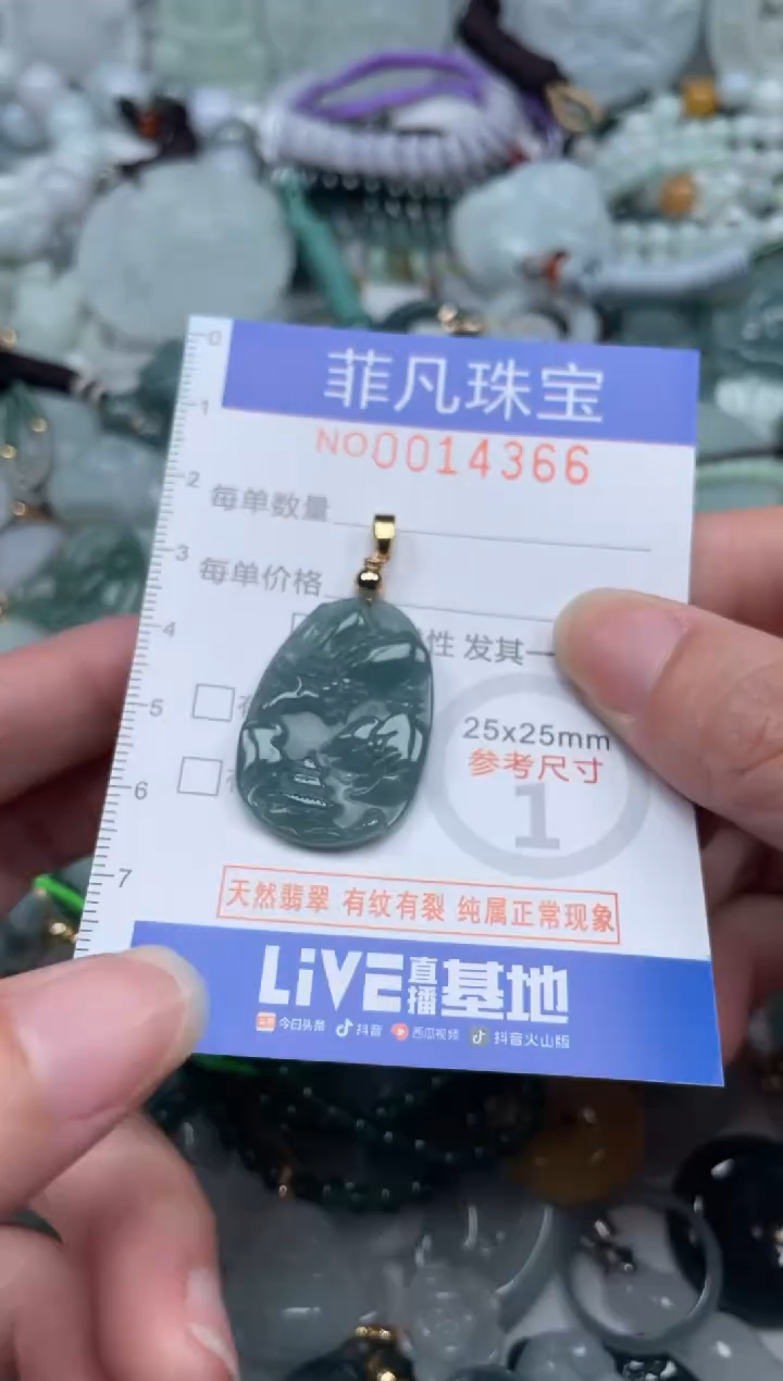 颈饰未镶嵌翡翠14366