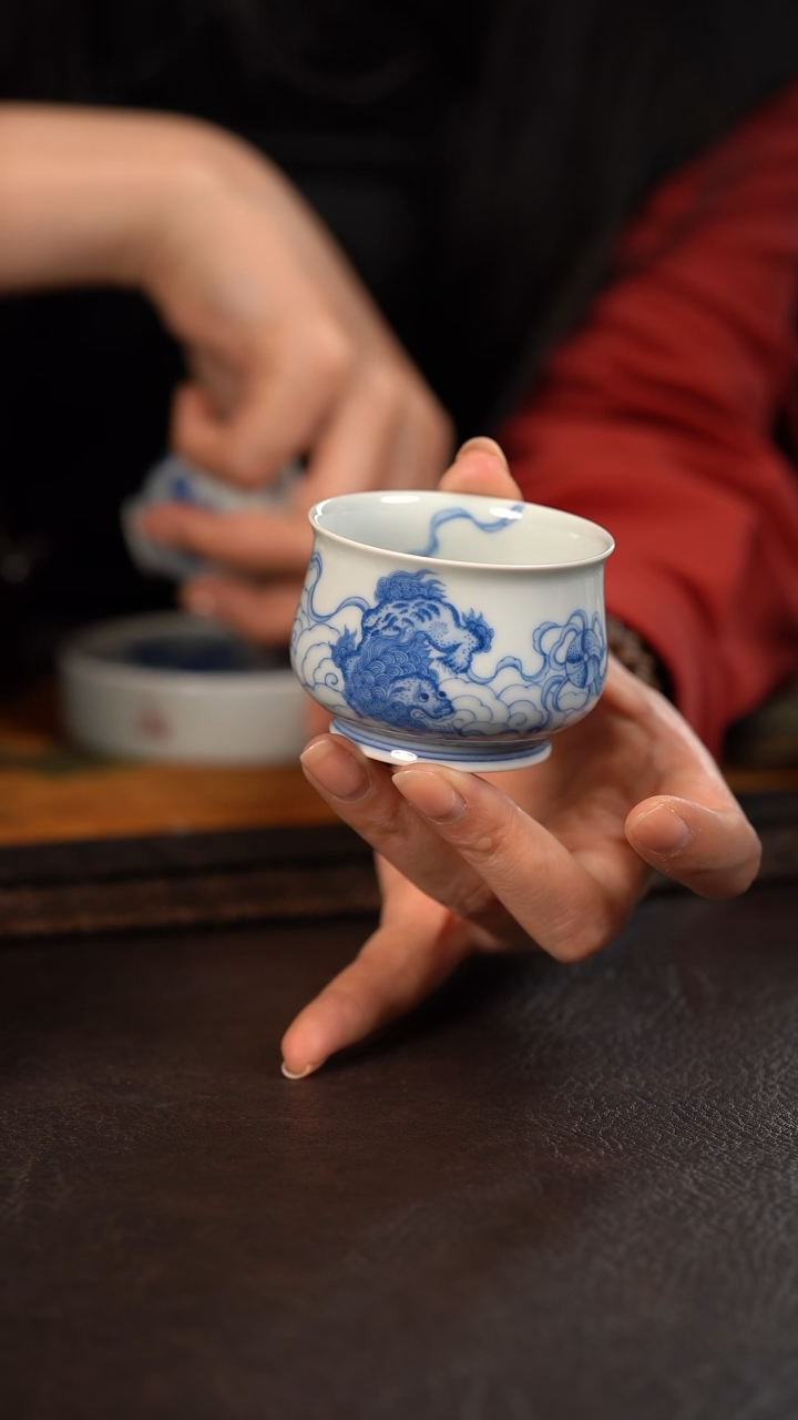 【闪购商品】杯聚澜堂祥云狮子绣球憨憨杯