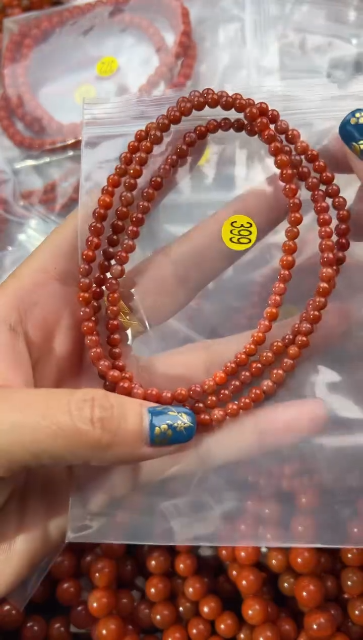 未镶嵌手串南红玛瑙4+