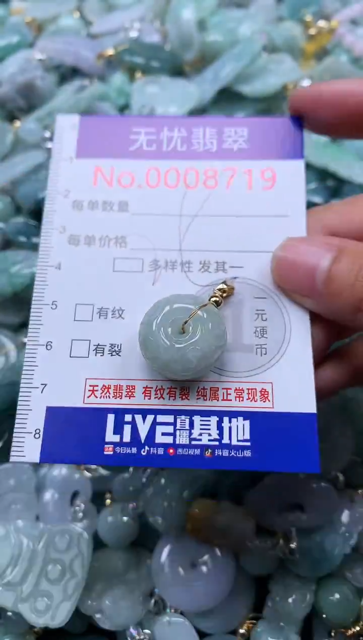 颈饰未镶嵌翡翠8719