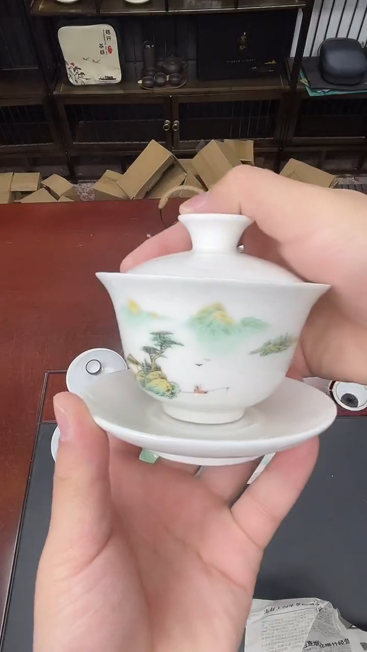 茶具临时链接瓷盖碗