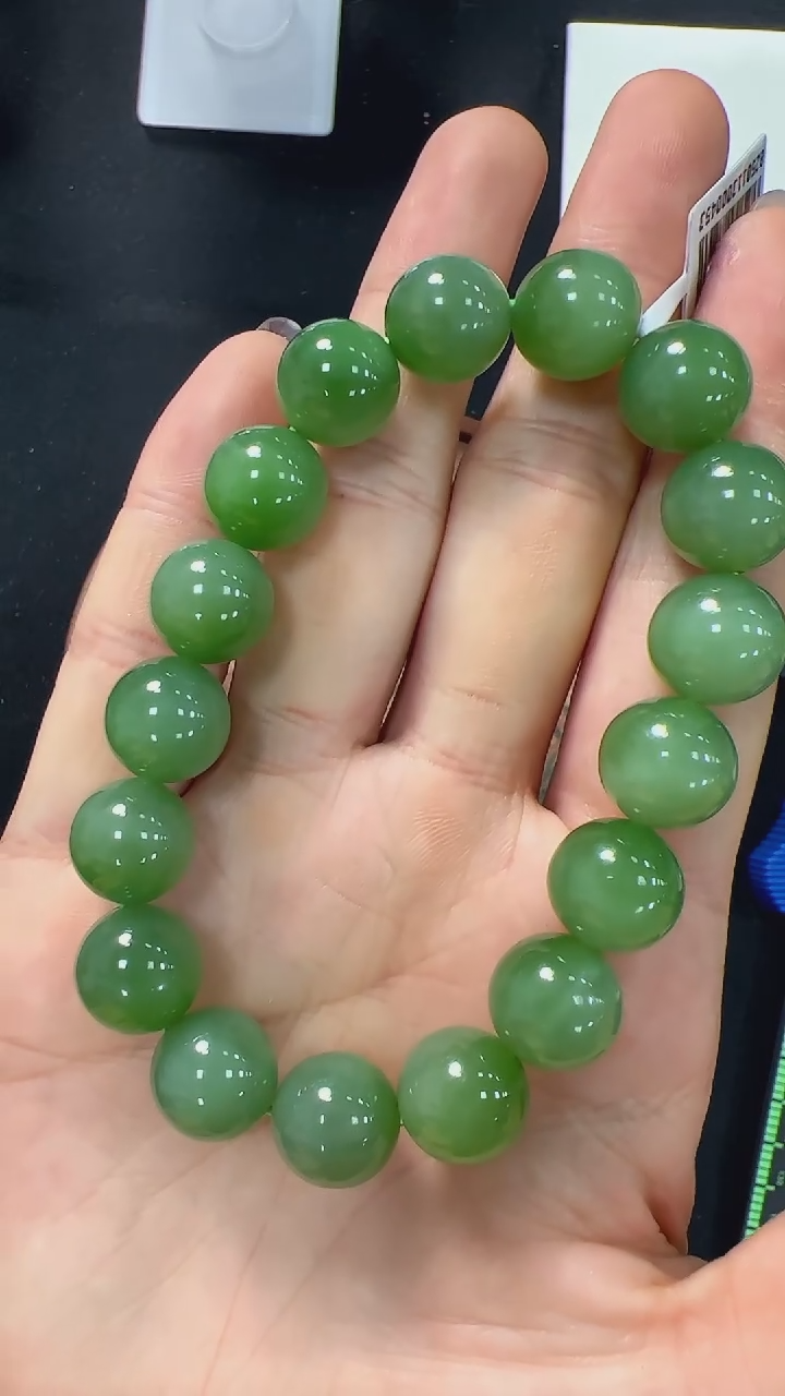 【闪购商品】和田玉手链未镶嵌XY145 约12mm