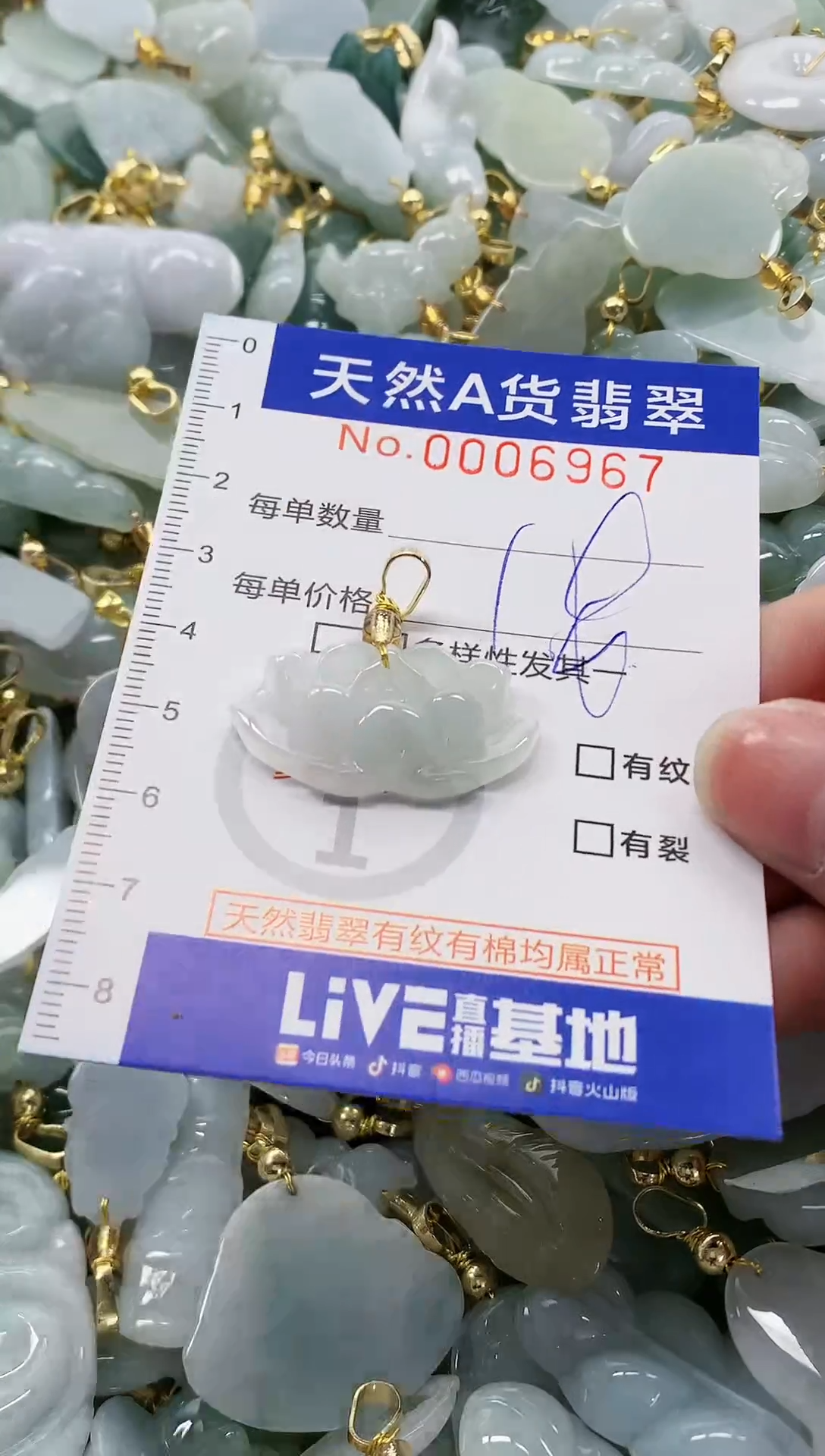 颈饰未镶嵌翡翠纯天然a货翡翠