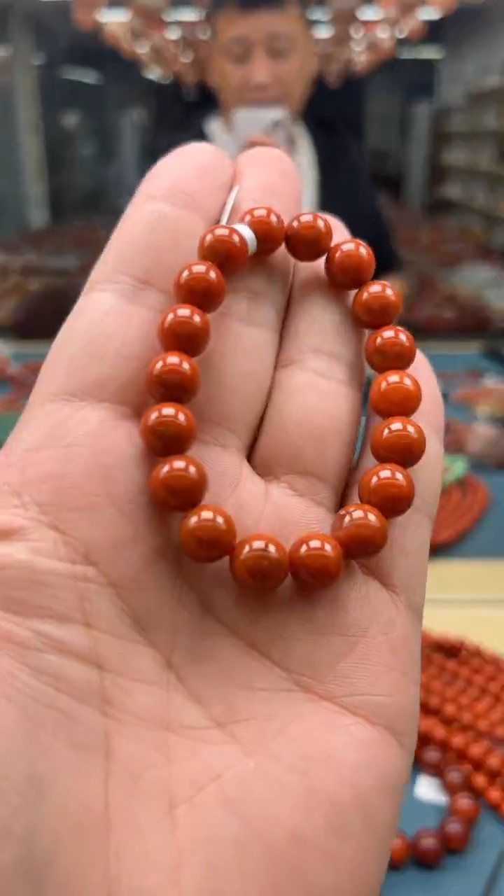 【闪购商品】南红玛瑙手串未镶嵌南红9mm