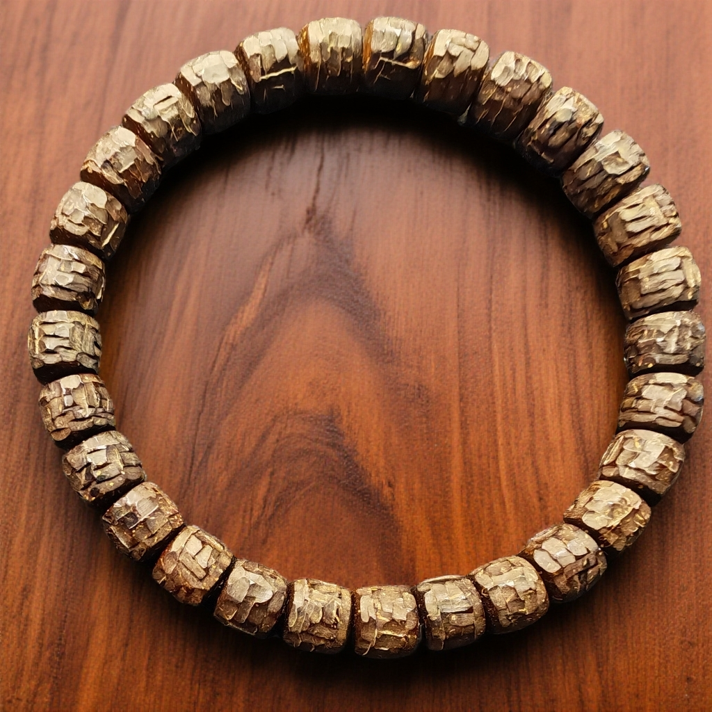 8*7纵横原生态椰蒂纯手工原色手串28颗籽+1颗备籽