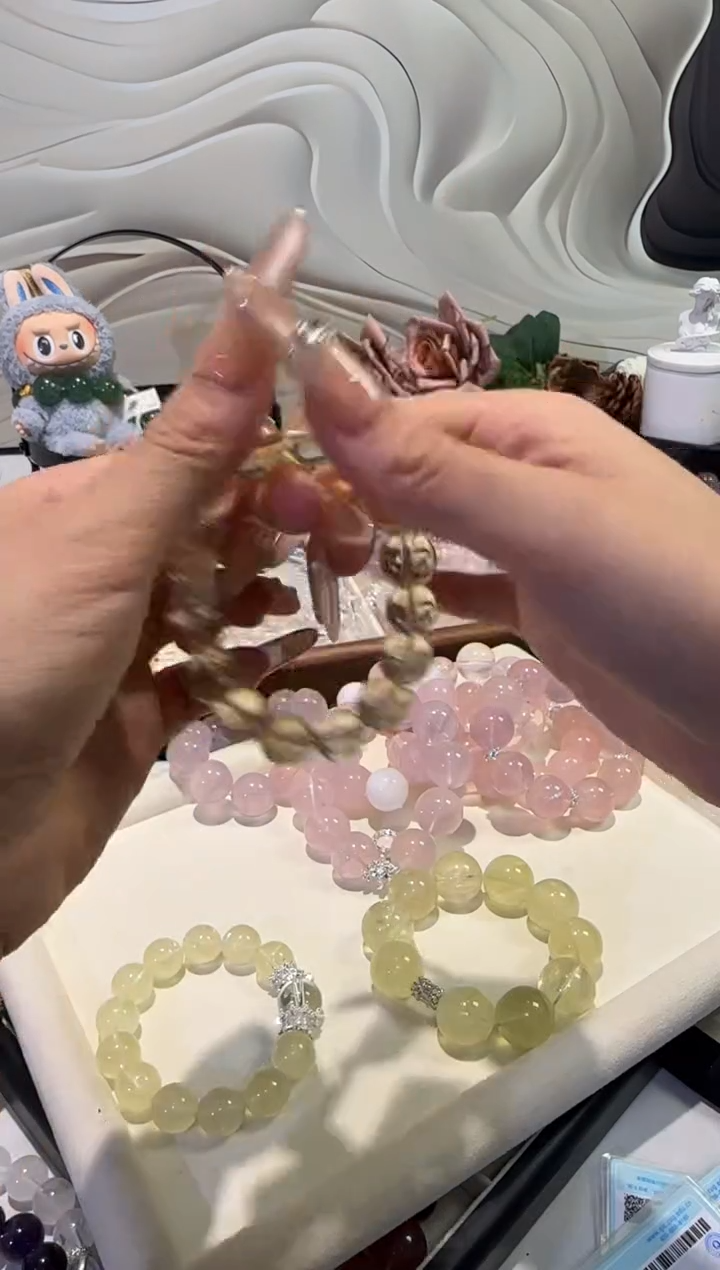 水晶手串未镶嵌巴西柠檬黄