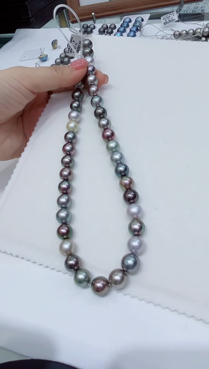 未镶嵌项链海水珍珠莫兰迪10-12全款16000