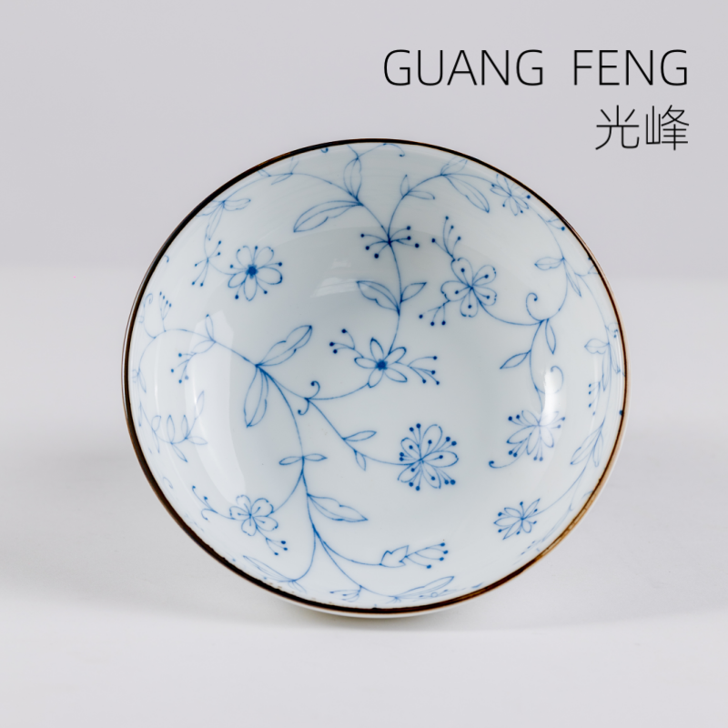 【线唐草】日本进口煮物钵16*5CM