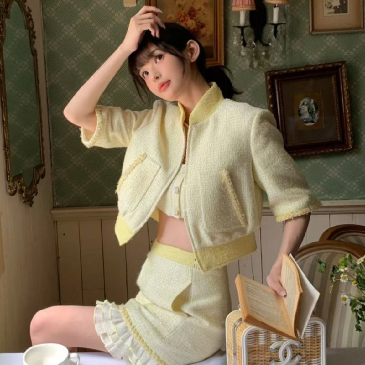 99新 Chanel/香奈儿 双双臻选/vv00896/香奈儿外套/44码