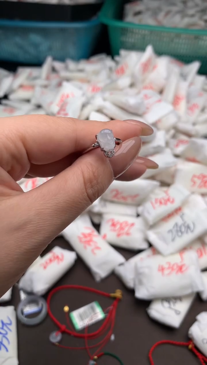 【闪购商品】翡翠戒指银S925镶嵌 一