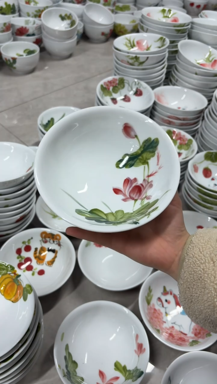 景德镇手绘釉中彩（食品级）壮壮碗