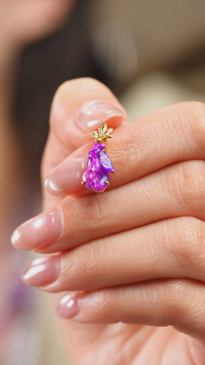 苏纪石（舒俱来）18K金镶嵌吊坠(不含链)66