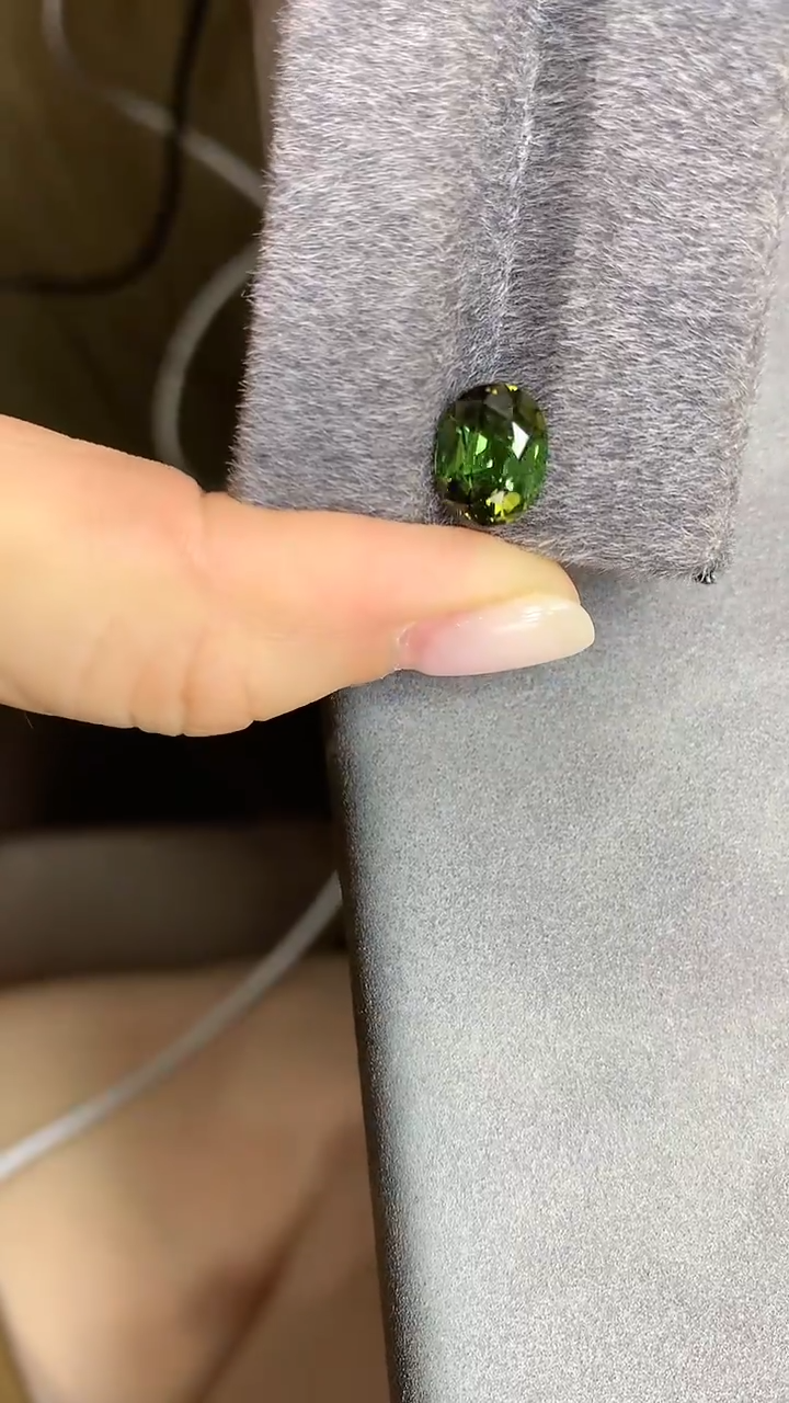 未镶嵌裸石碧玺绿碧玺裸石2.06ct
