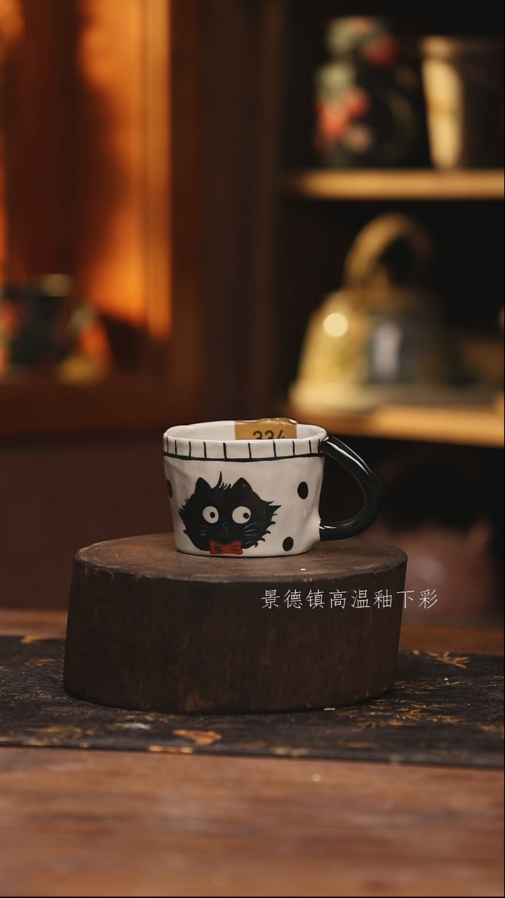 陶瓷景德镇高温釉下手绘陶瓷@L334@