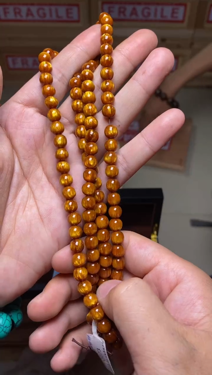 手串精品金丝菩提手串108颗  