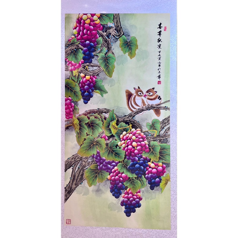 【东少珍藏】 RZH1885 春华秋实葡萄图（多样性发货） 装饰画