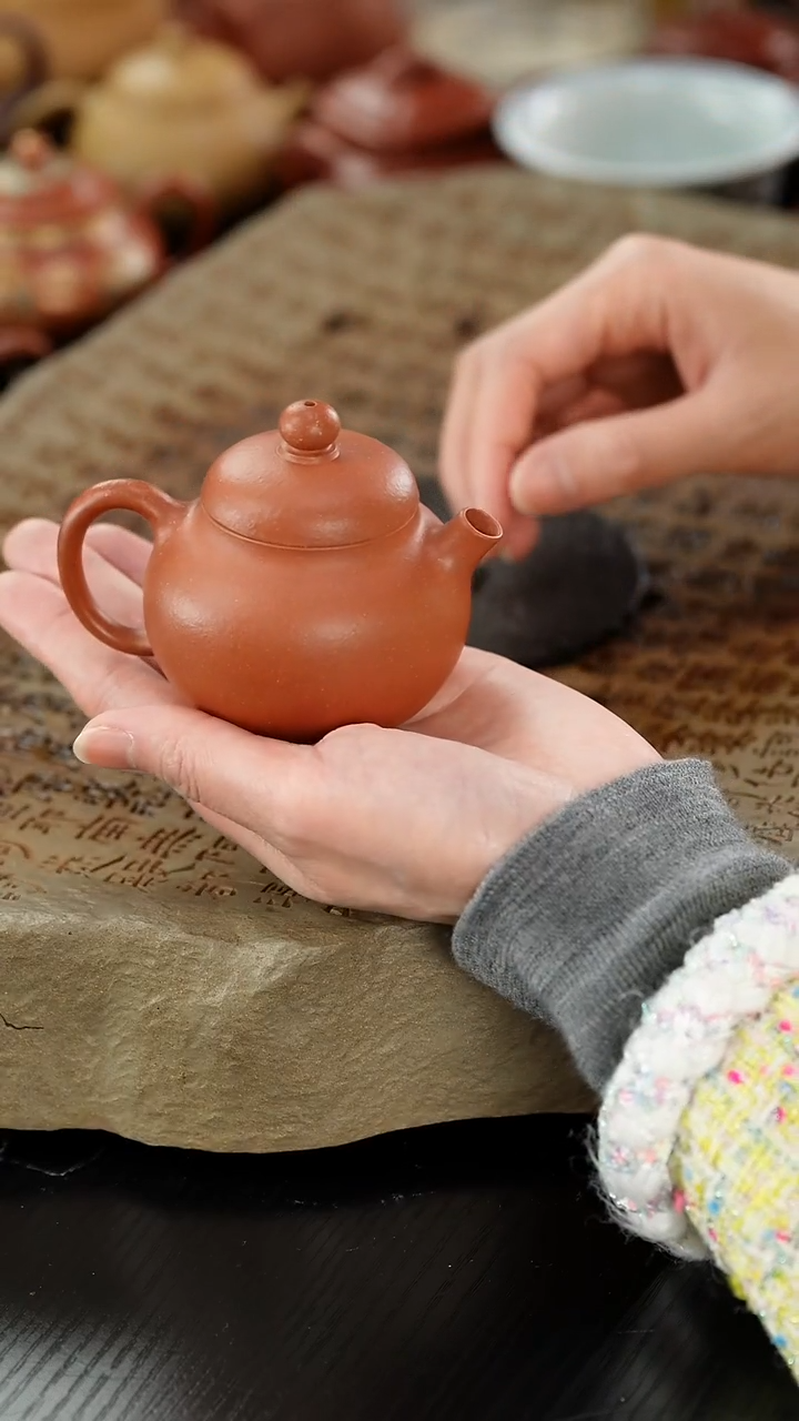 【闪购商品】紫砂茶壶lx降坡玉梨130cc