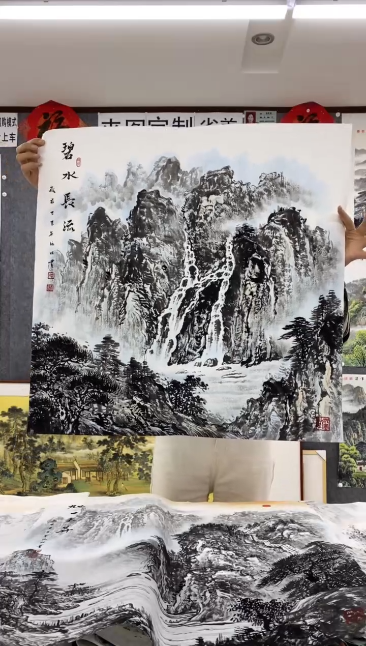 国画福利！沈泳江手绘 四尺斗方68*68cm