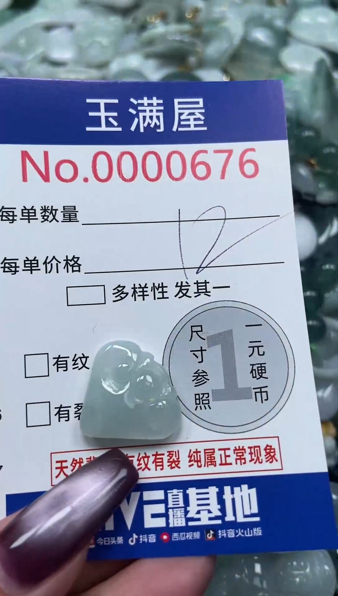 颈饰未镶嵌翡翠676