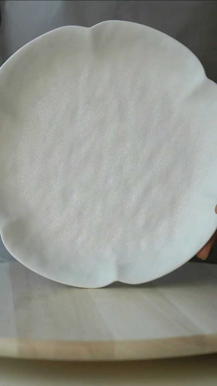 陶瓷微瑕日式手作花瓣大深盘25.5@4-2@