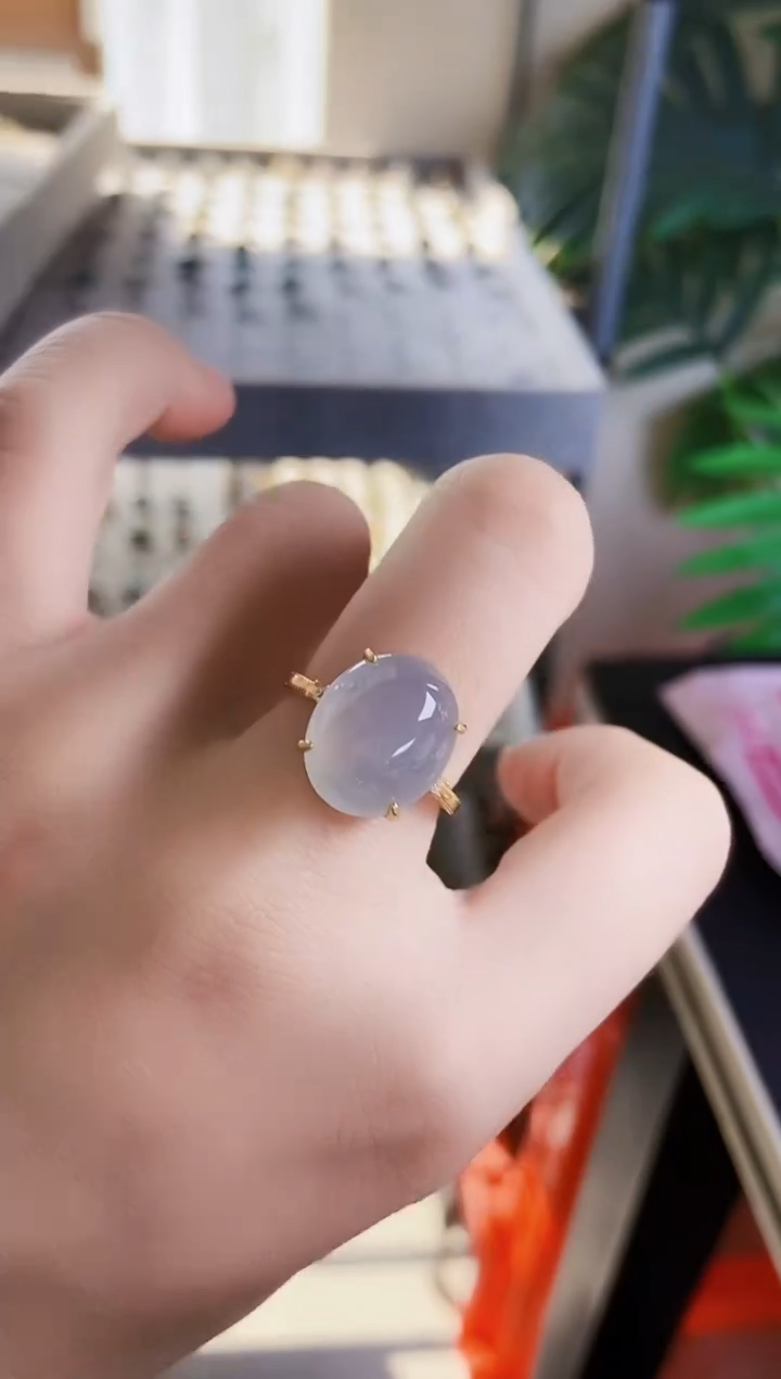 【闪购商品】翡翠戒指银S925镶嵌5465464